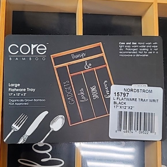 Core Bamboo Large Flatware Tray - Picture 3 of 4